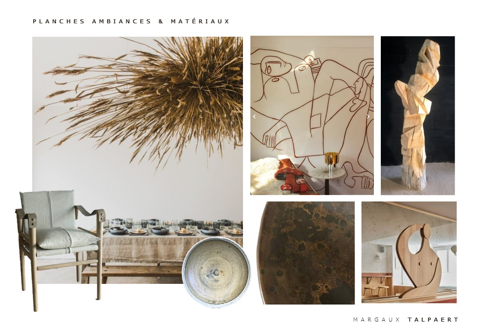 Aménagement ameublement et décoration du restaurant Maison Brut à Paris par l'architecte d'intérieur et décoratrice Margaux Talpaert